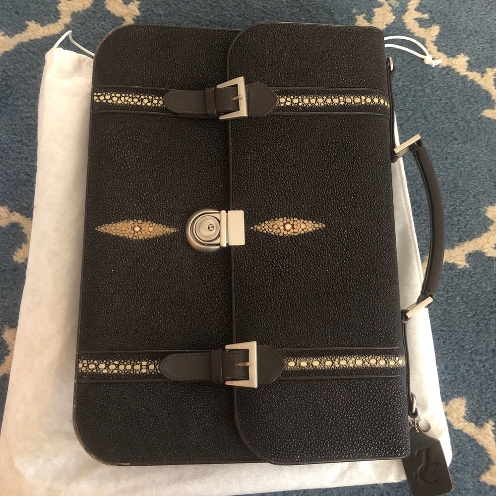 Sting ray skin brief case